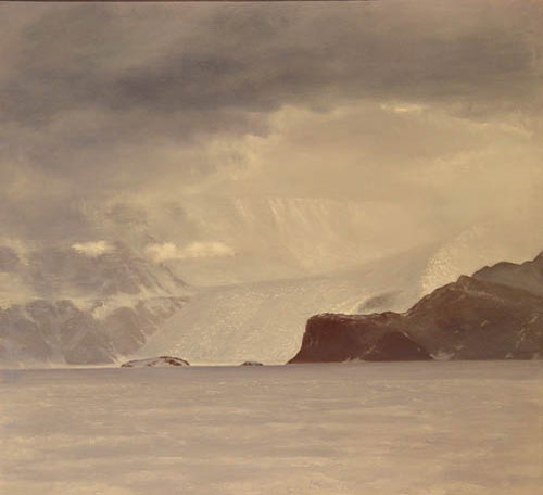 Gatlin Glacier and Icefalls  David Rosenthal Paintings of Antarctica